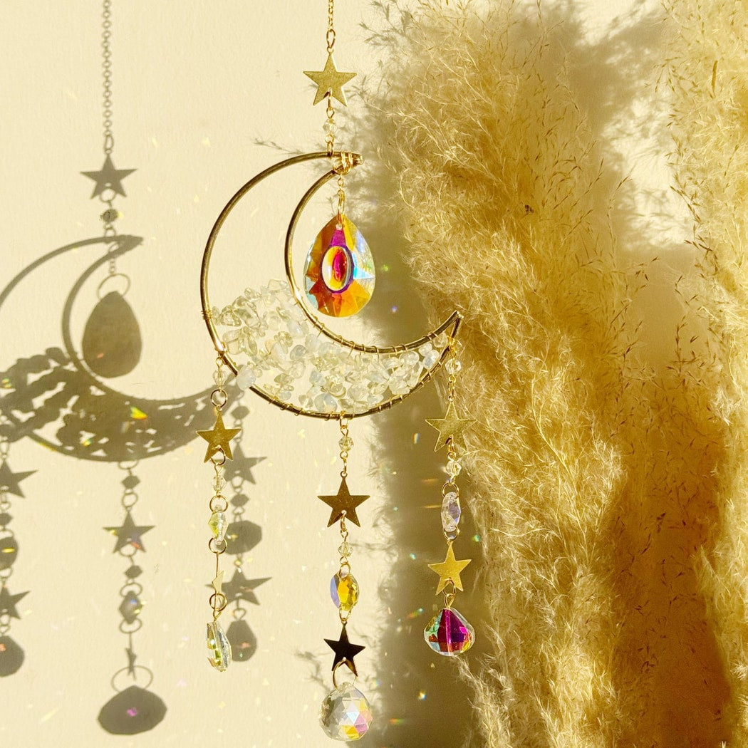 Somnira - Dreamy Moon Shaped Decorative Wind Chimes