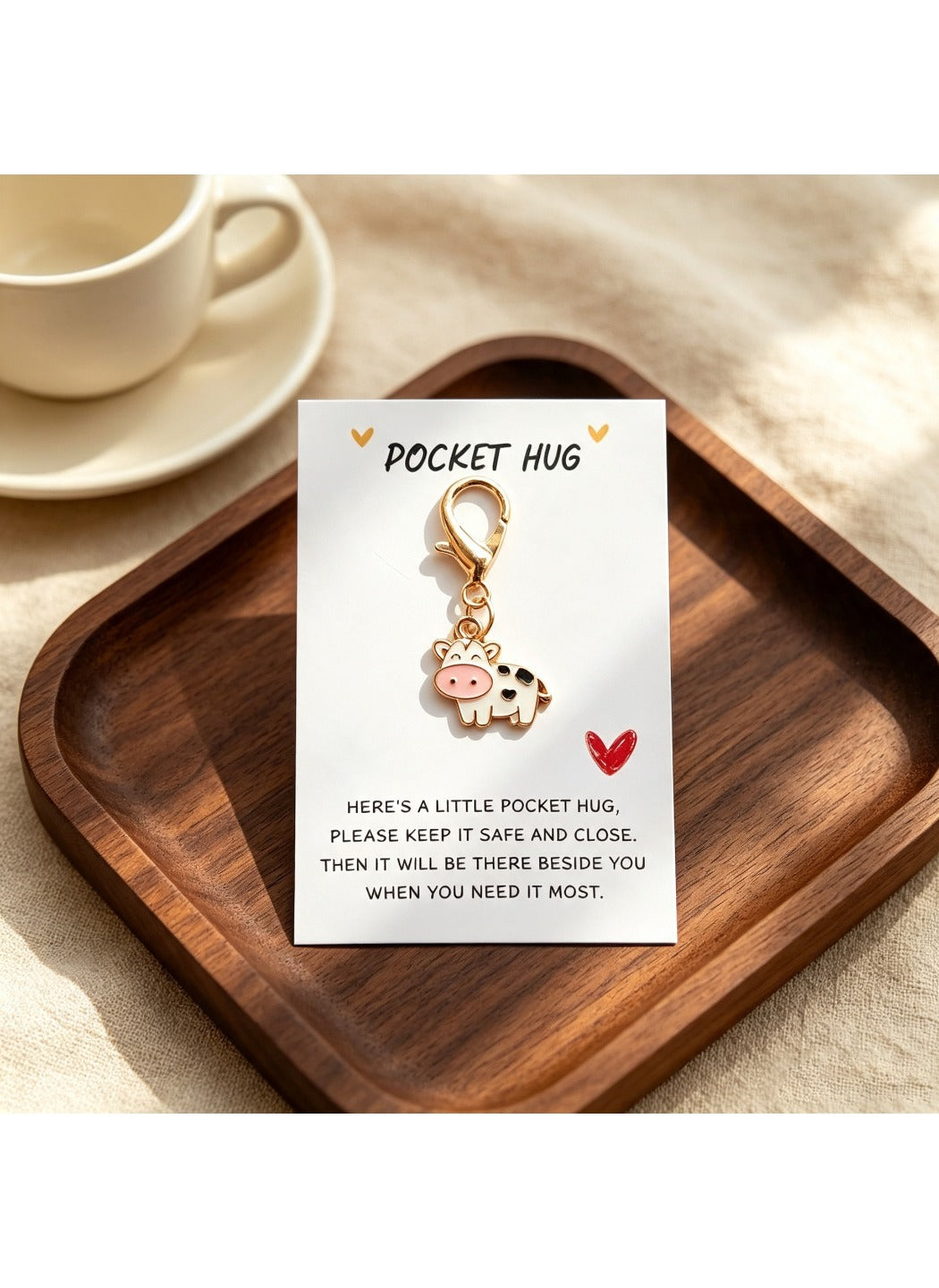 Taphug  - Alloy Pocket Hug Card Animal Keychain