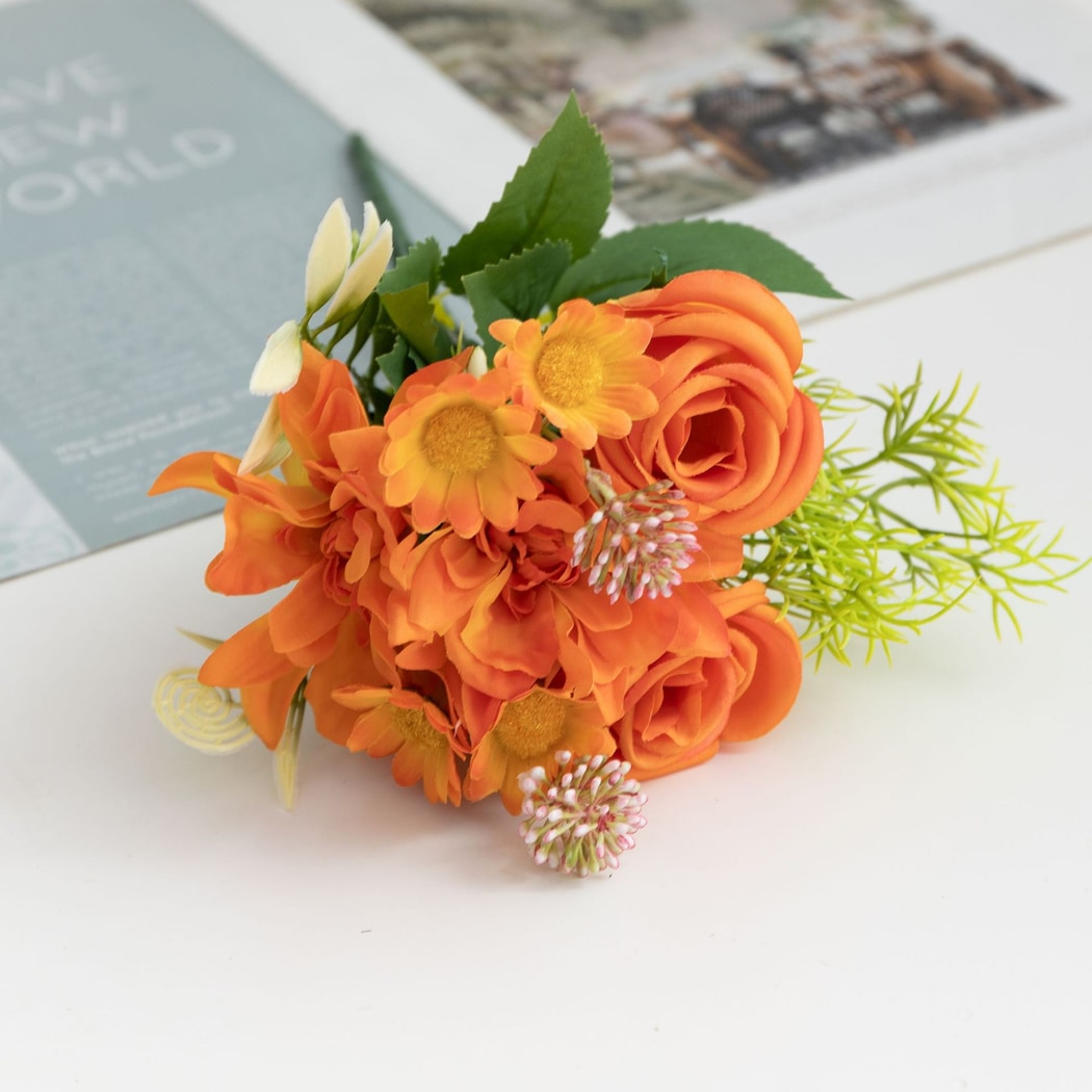 Roselle - Artificial Mixed Bouquet Home Decor Flowers