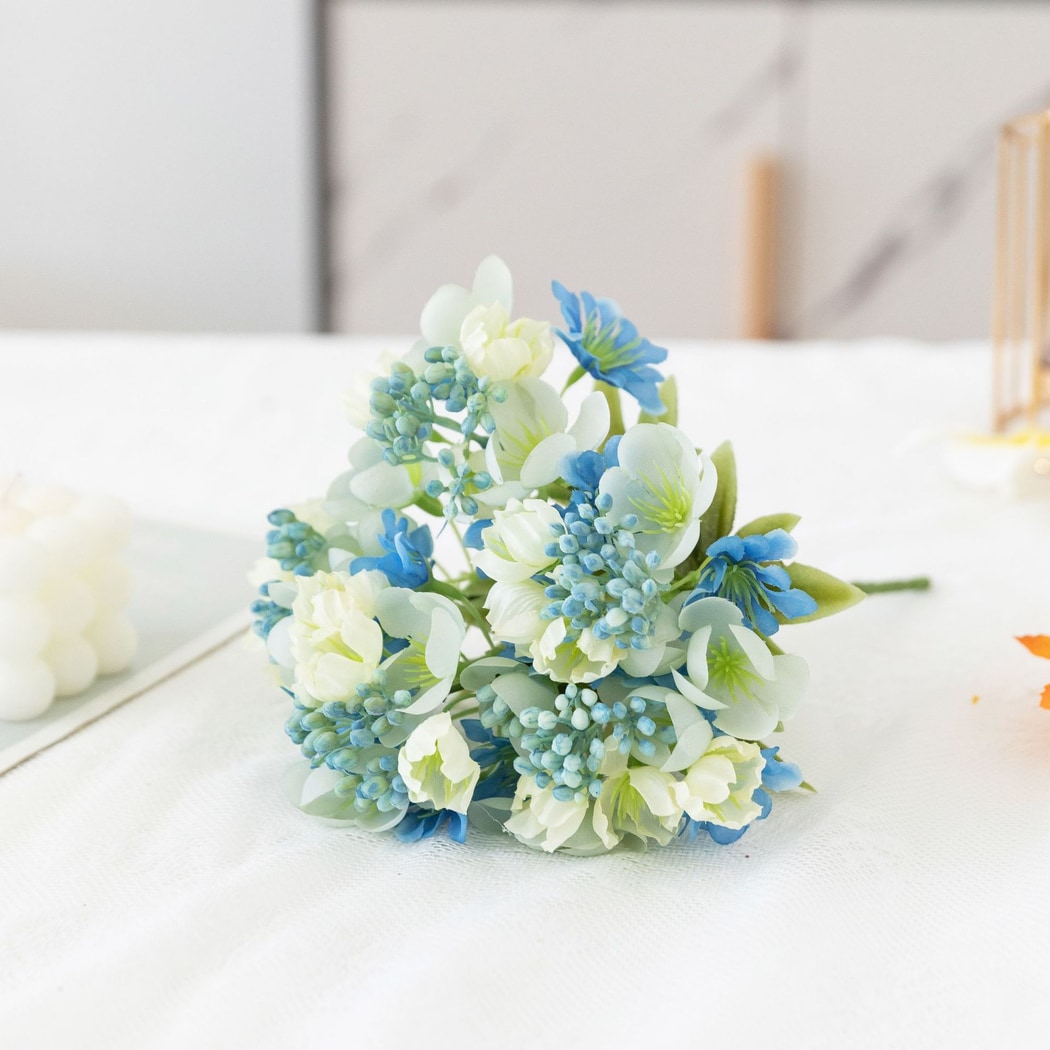 Roselle - Vibrant Artificial Camellia Flower Bouquet