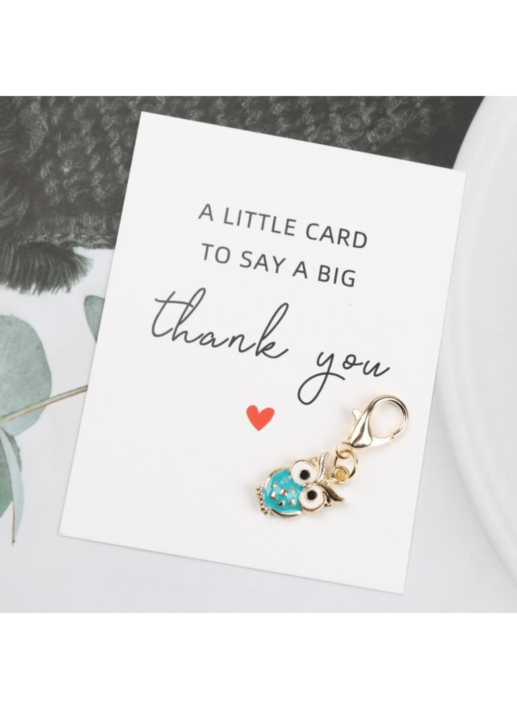 Taphug  - Alloy Pocket Hug Card Owl Keychain
