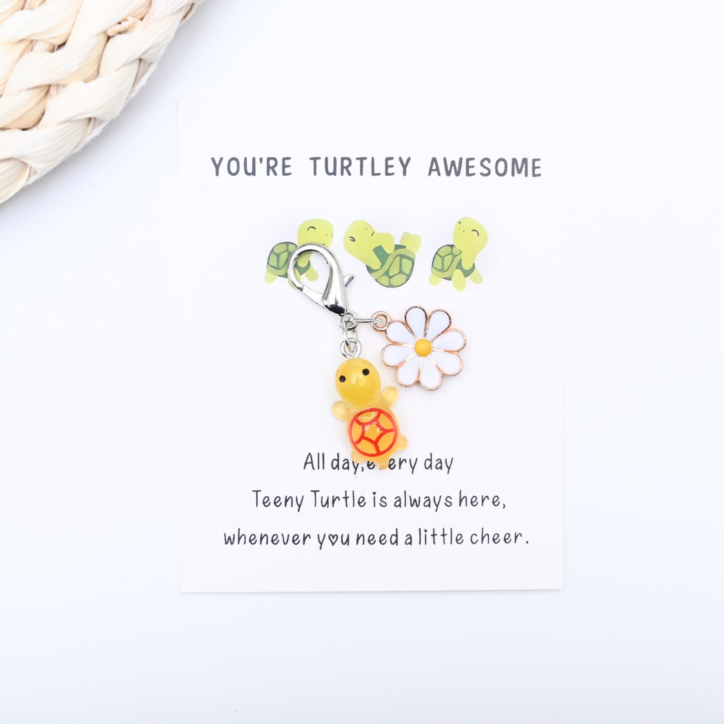 Taphug - Pocket Hug Turtle Charm Keychain
