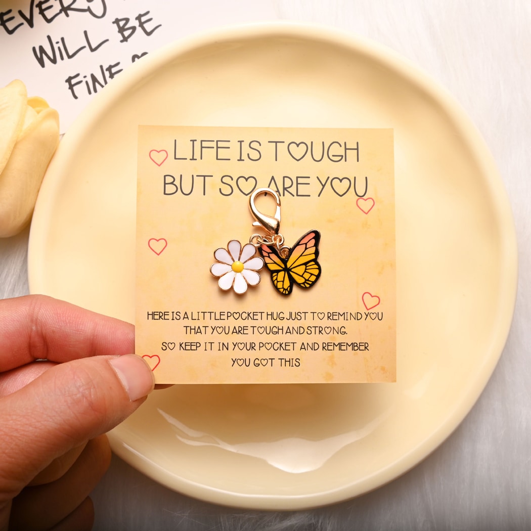 Taphug - Pocket Hug Colorful Butterfly Keychain