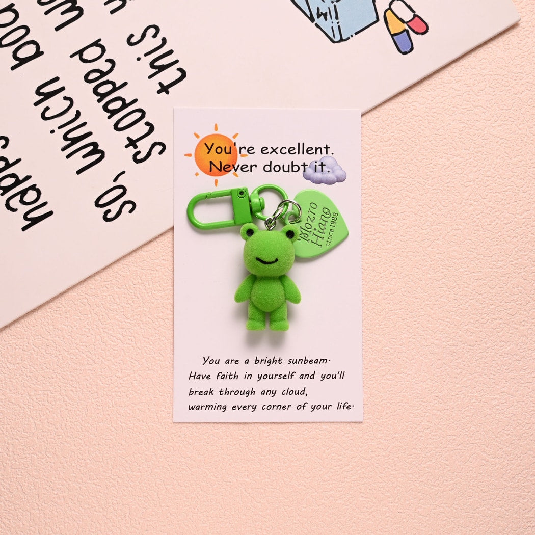 Taphug - Pocket Hug Cartoon Frog Charm Keychain