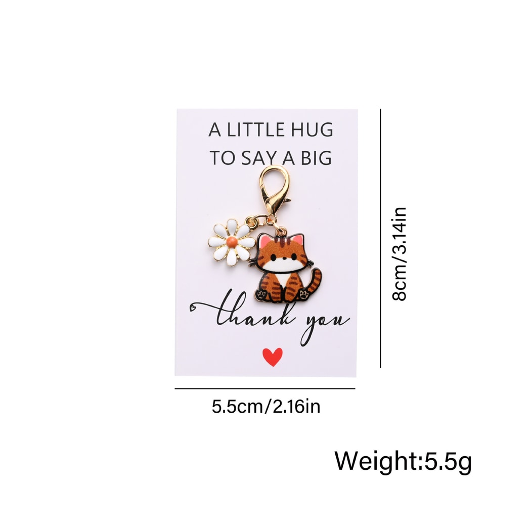 Taphug - Pocket Hug Daisy Cat Charm Keychain