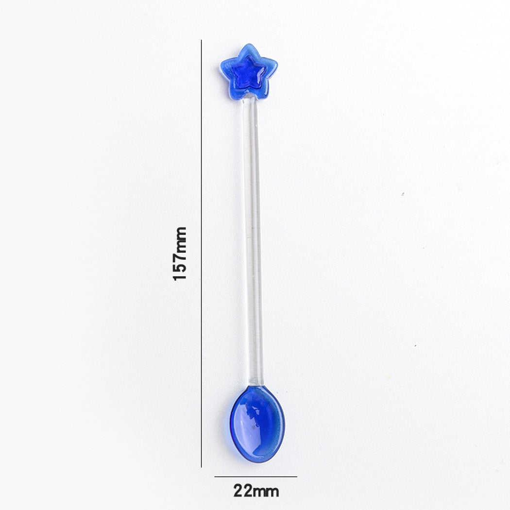 Glasira - Cute Star Top Long Handle Spoon