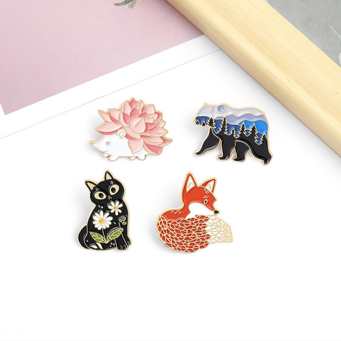 Woodland Creatures Enamel Pin