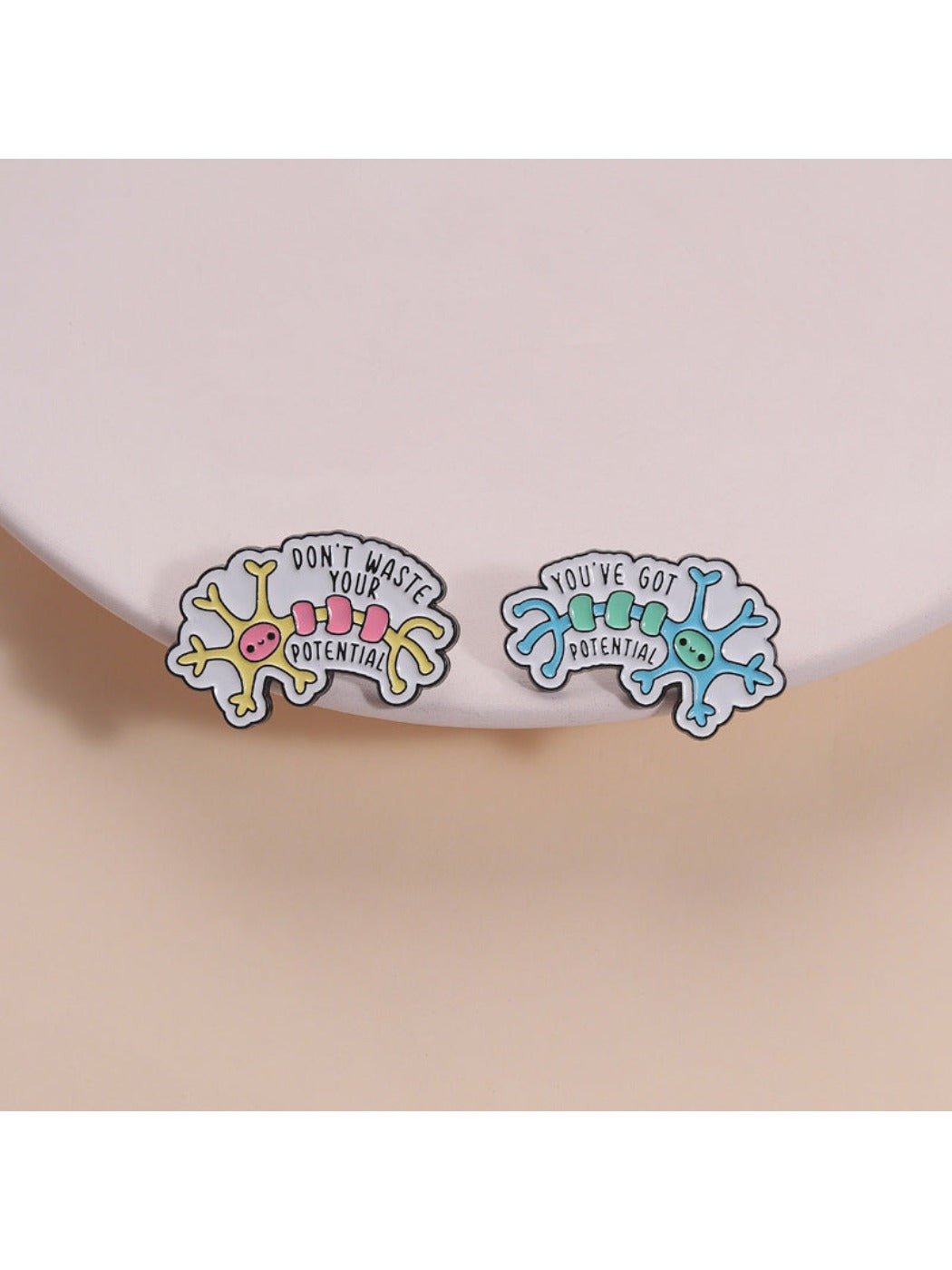 Pinori - Neuron Symbol Brooch