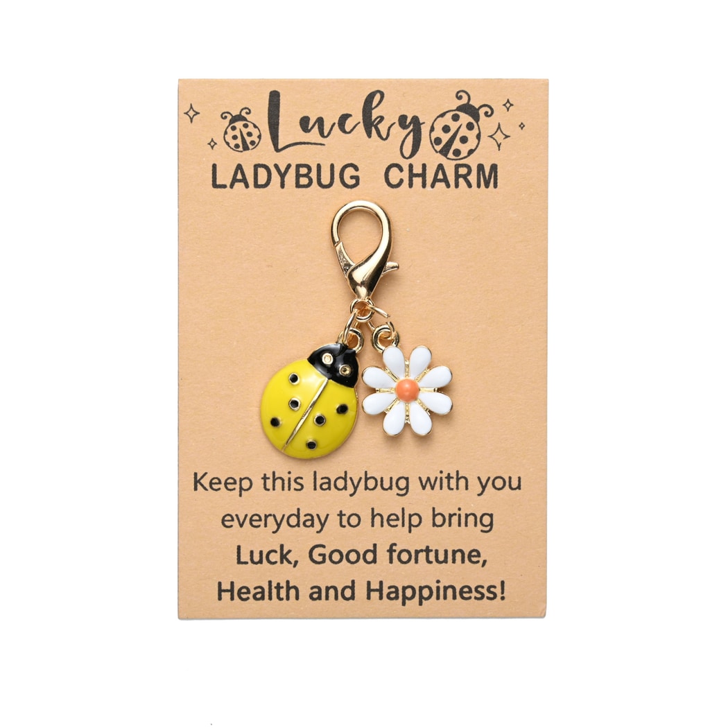 Taphug - Pocket Hug Daisy Ladybug Keychain Charm