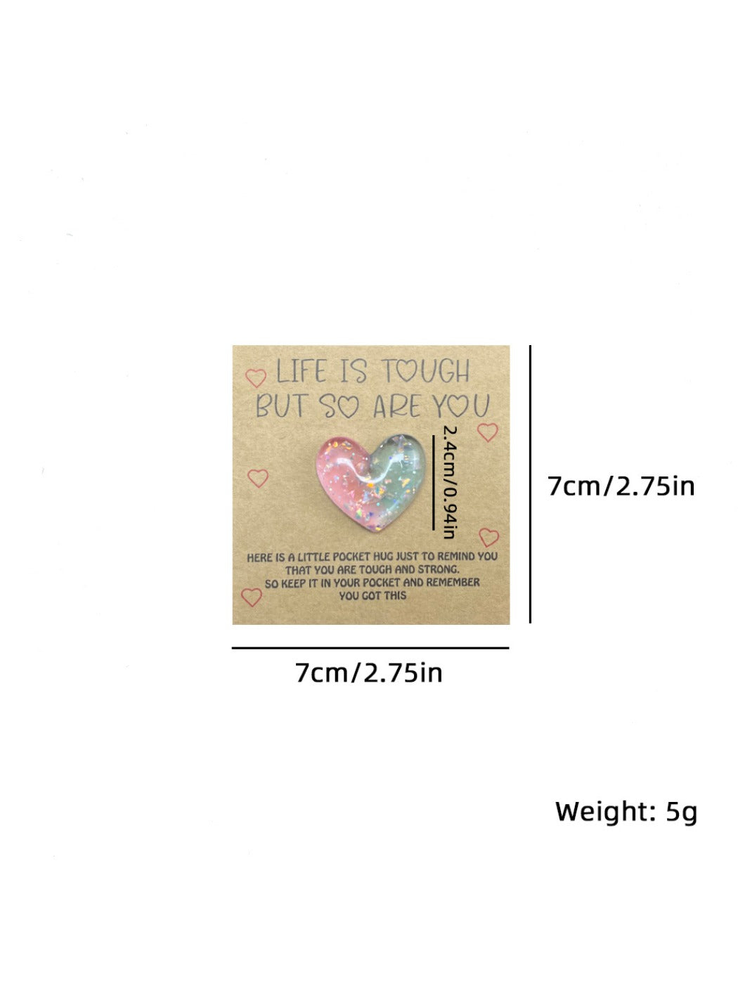Taphug - Pocket Hug Gradient Heart
