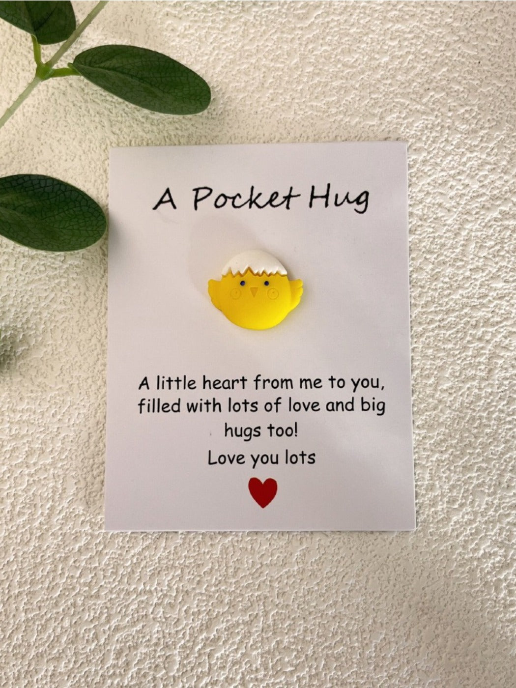 Taphug - Pocket Hug Mini Egg Series pocket hug card and keepsake token view 8