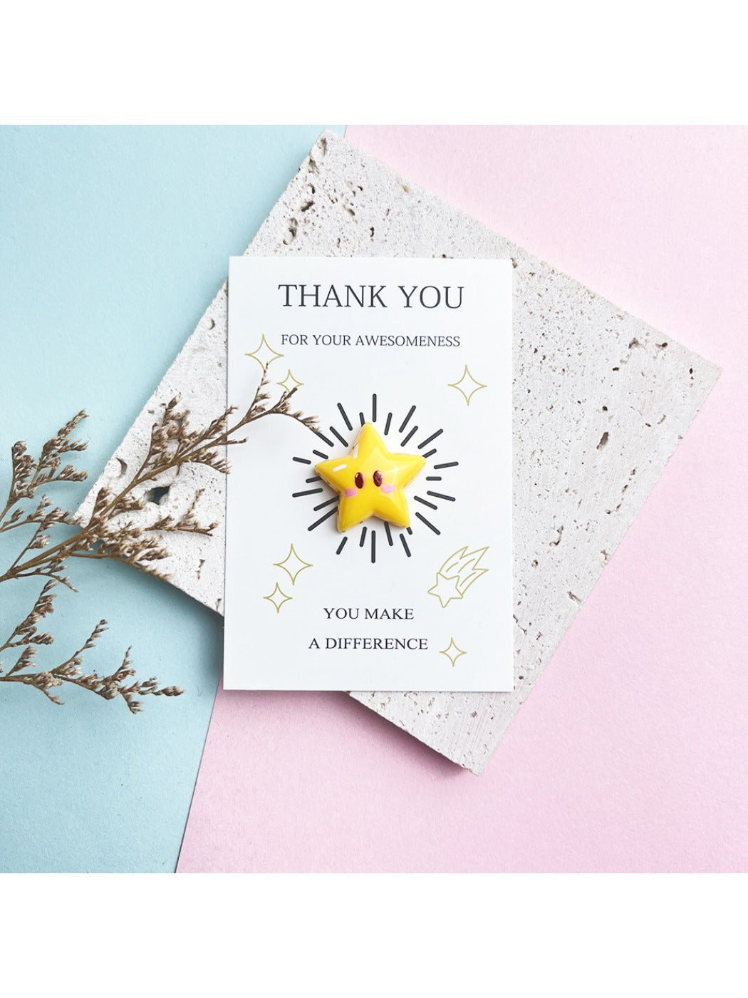 Taphug - Pocket Hug Cute Star pocket hug card and keepsake token view 4