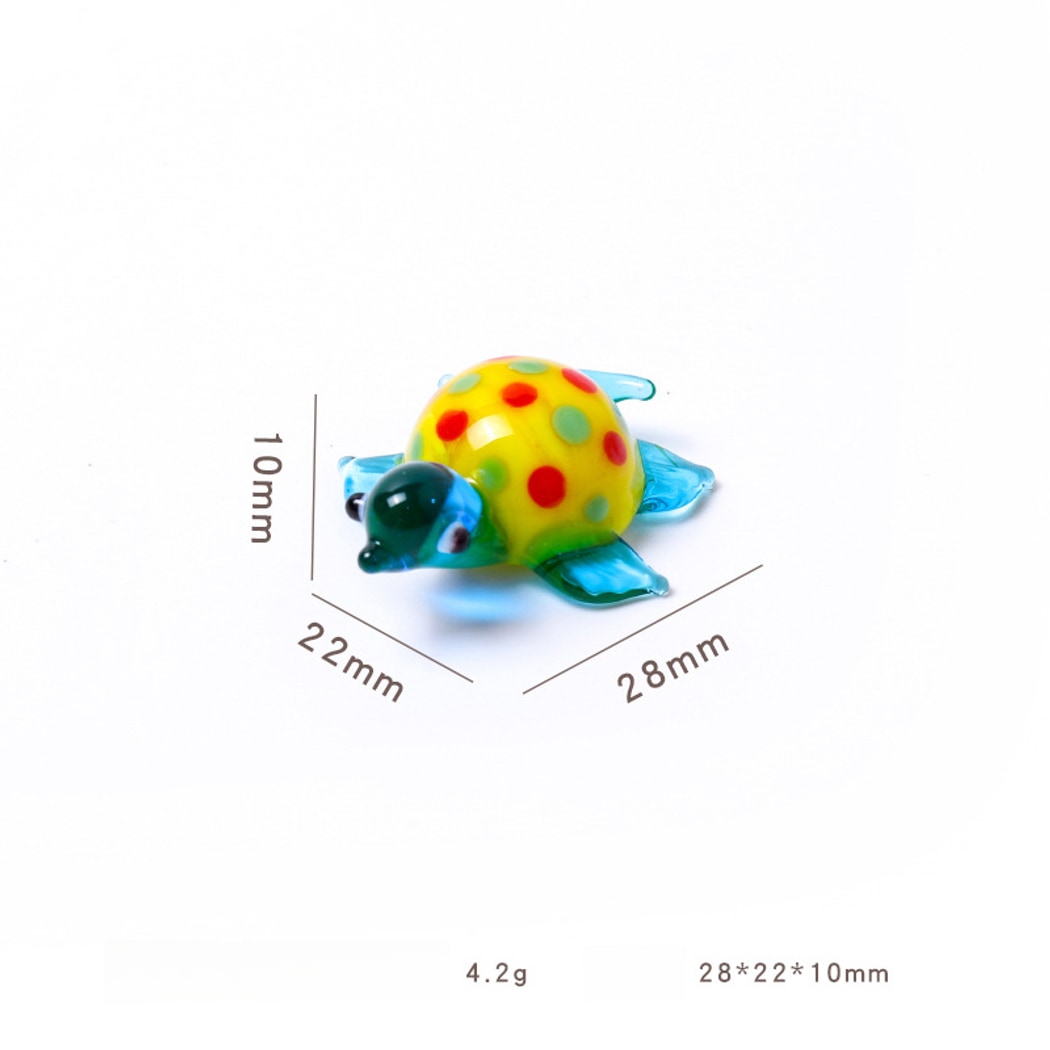 Glasira - Modern Simple Colorful Turtle Ornament