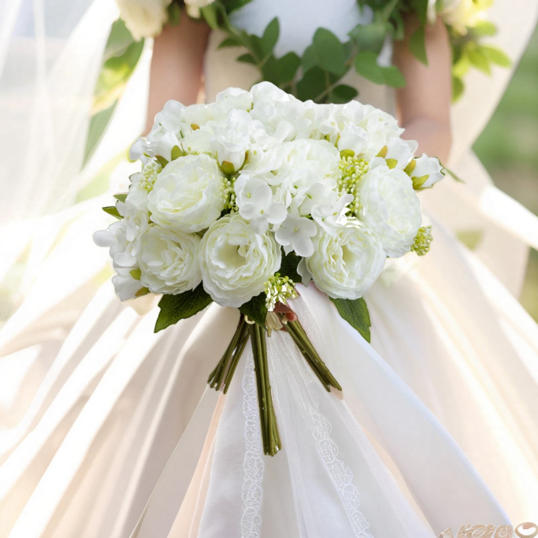 Roselle - Rose and Hydrangea Artificial Bouquet