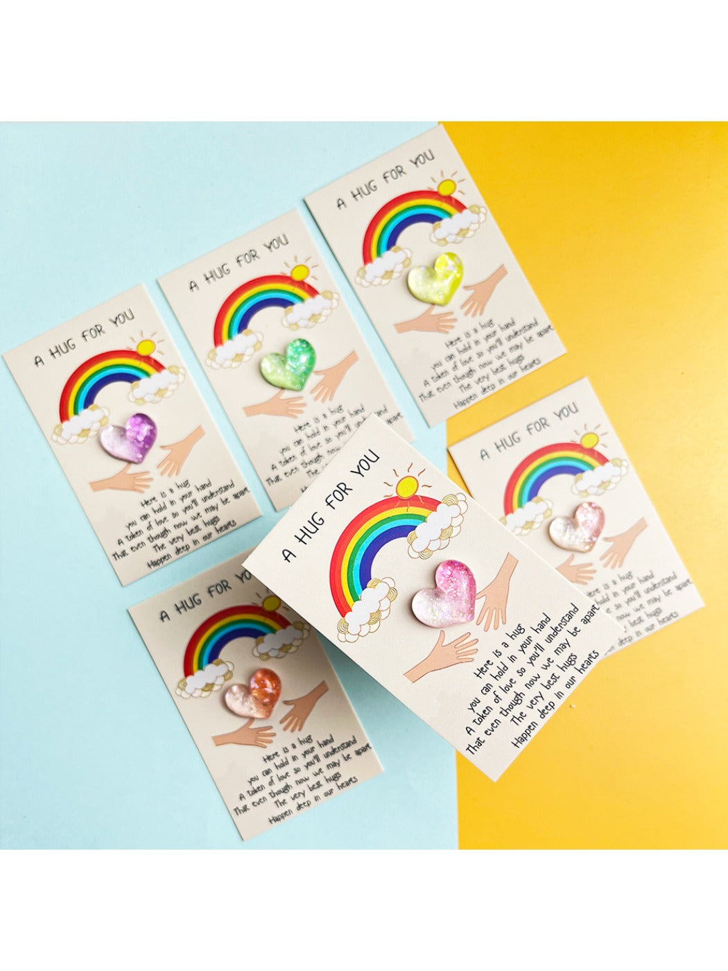 Taphug -  Pocket Hug Rainbow Gradient Heart