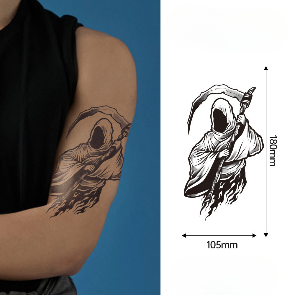 Halloween Grim Reaper Temporary Tattoo