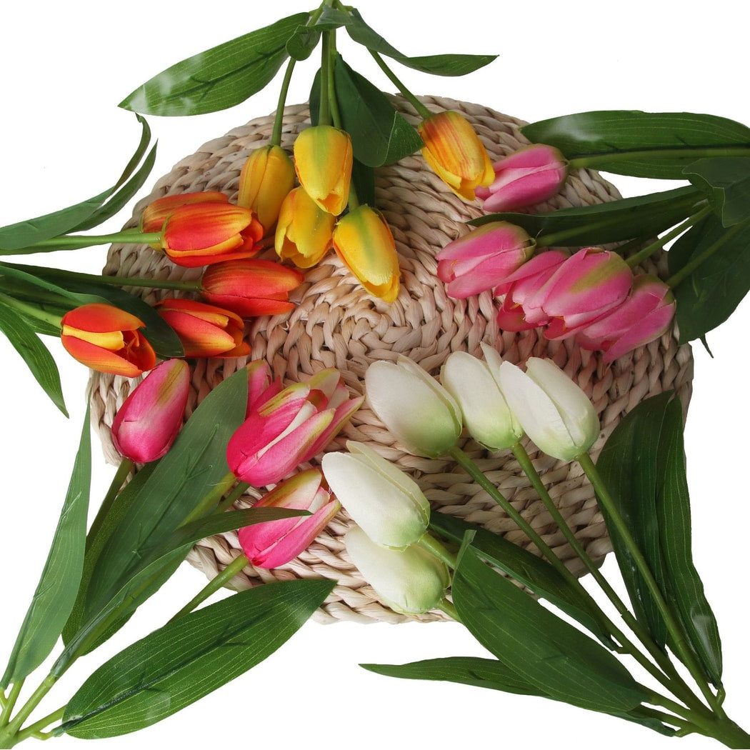 Roselle - Decorative Artificial Tulip Flower Bouquet
