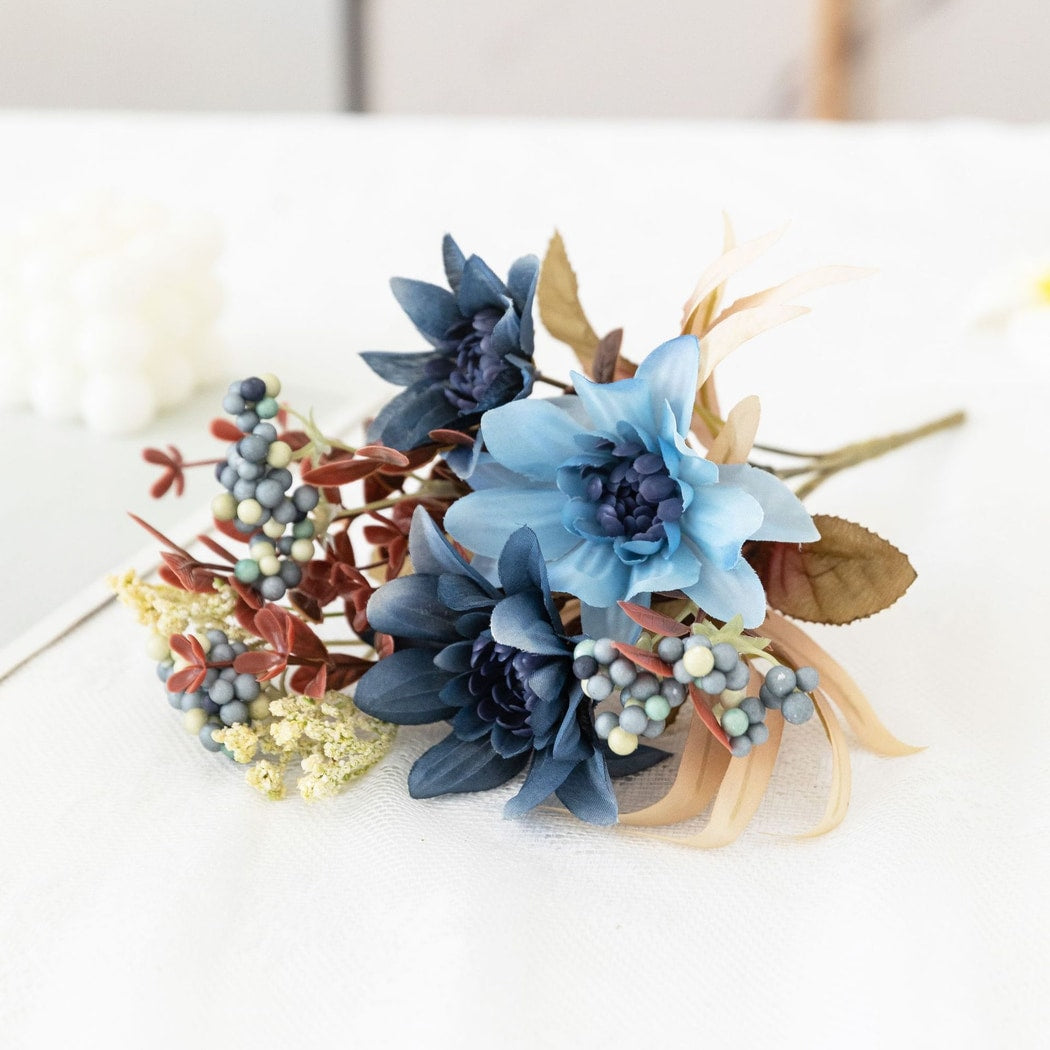 Roselle - Decorative Dahlia Bouquet Artificial Flowers