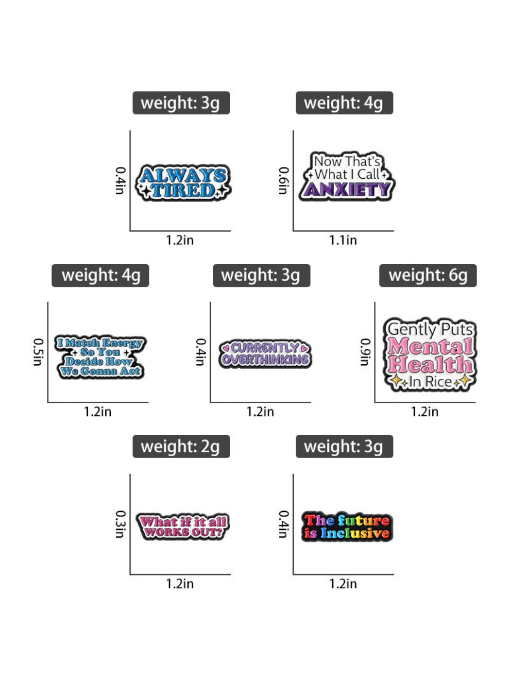 Pinori - Emotional Quote Brooch