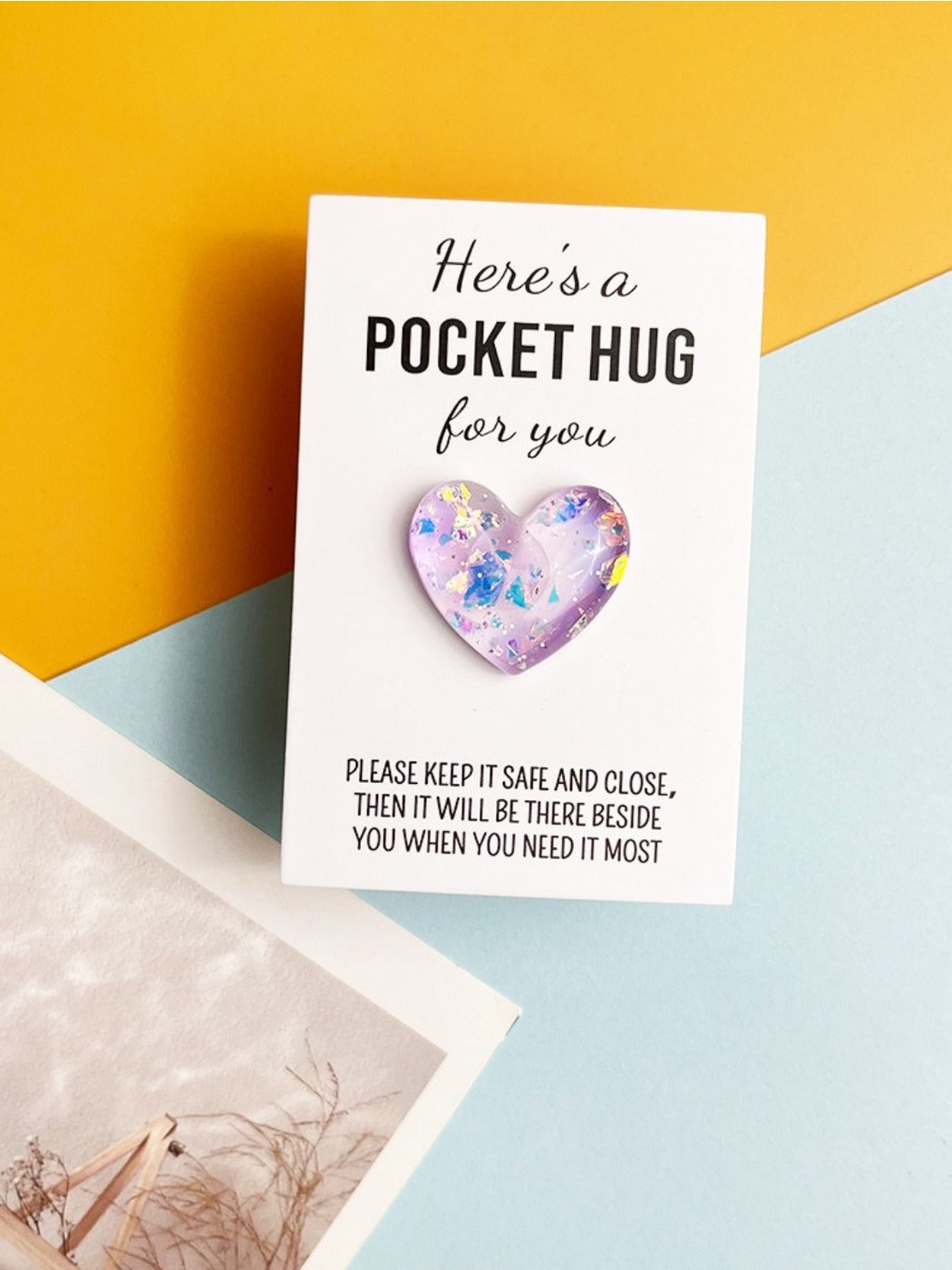 Taphug - Pocket Hug Glitter Gradient Heart