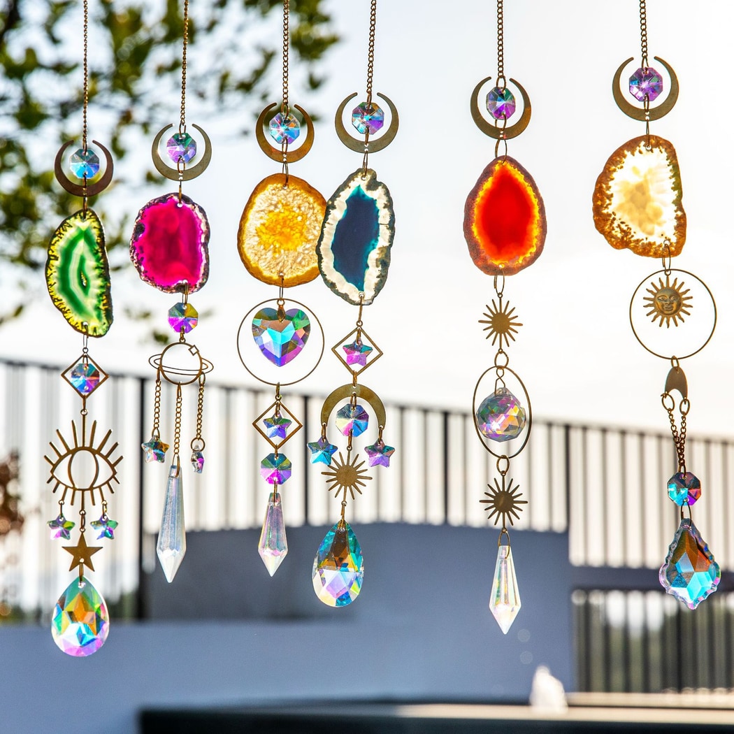 Somnira - Geometric Prism Window Hanging Suncatcher