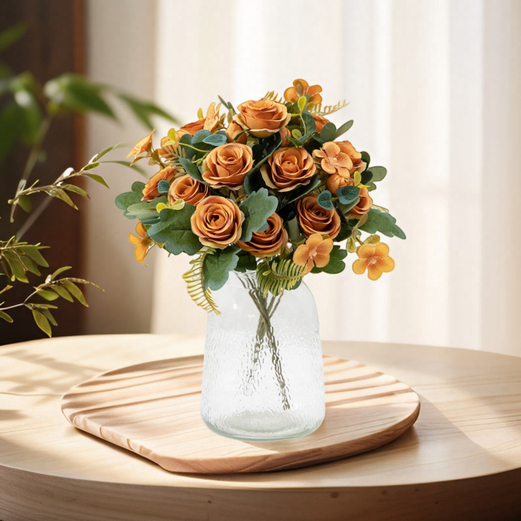 Roselle - Blousy Style Artificial Rose Bouquet
