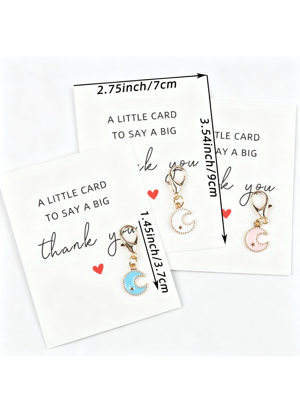 Taphug  - Alloy Pocket Hug Card Moon Keychain
