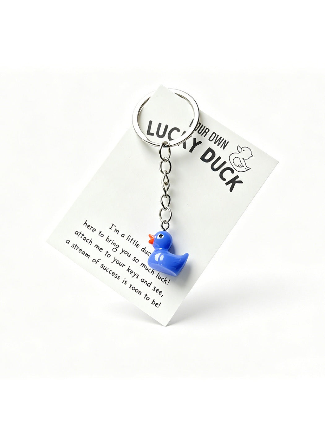 Taphug  - Plastic Pocket Hug Card Duck Keychain