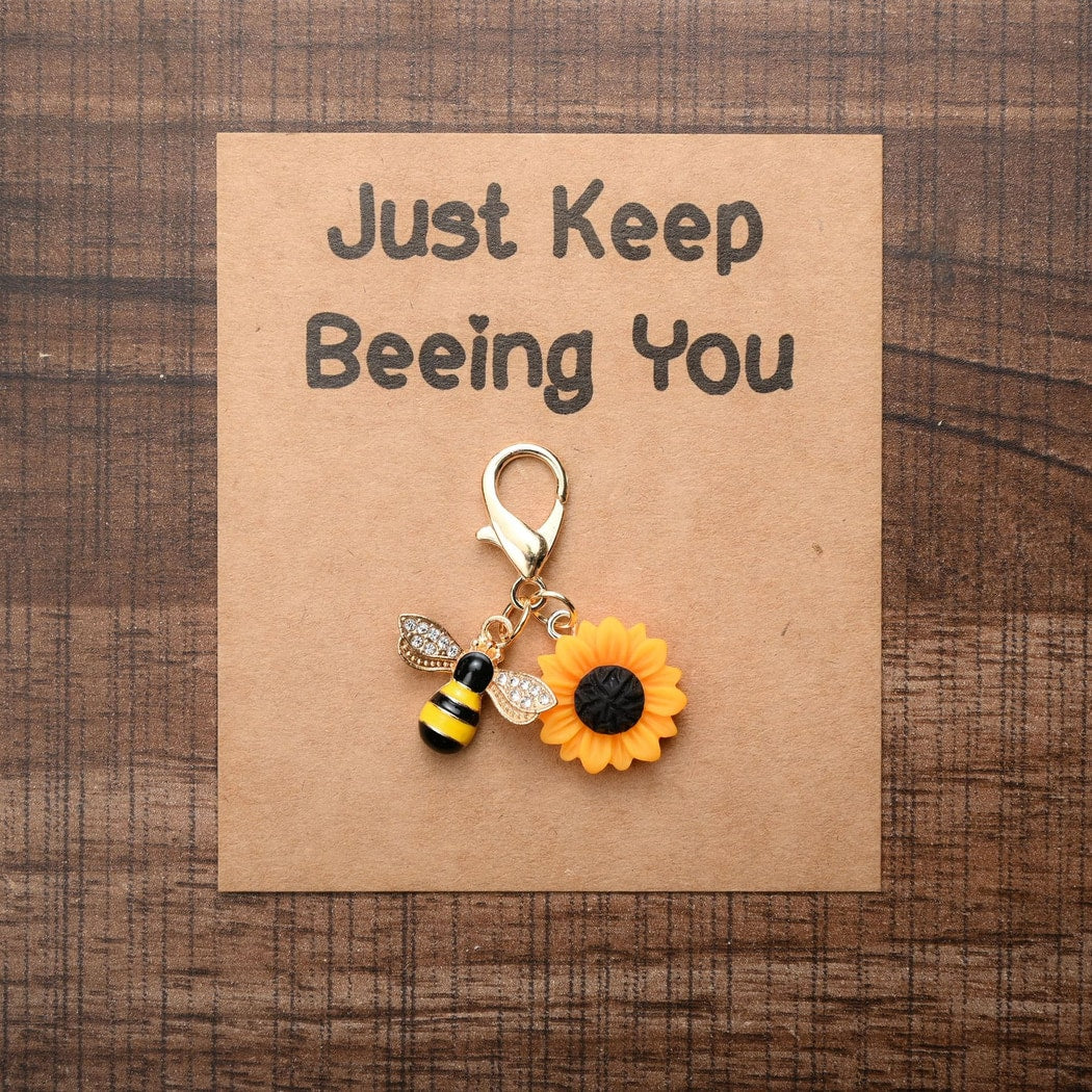 Taphug - Pocket Hug Simple Sunflower Accent Keychain