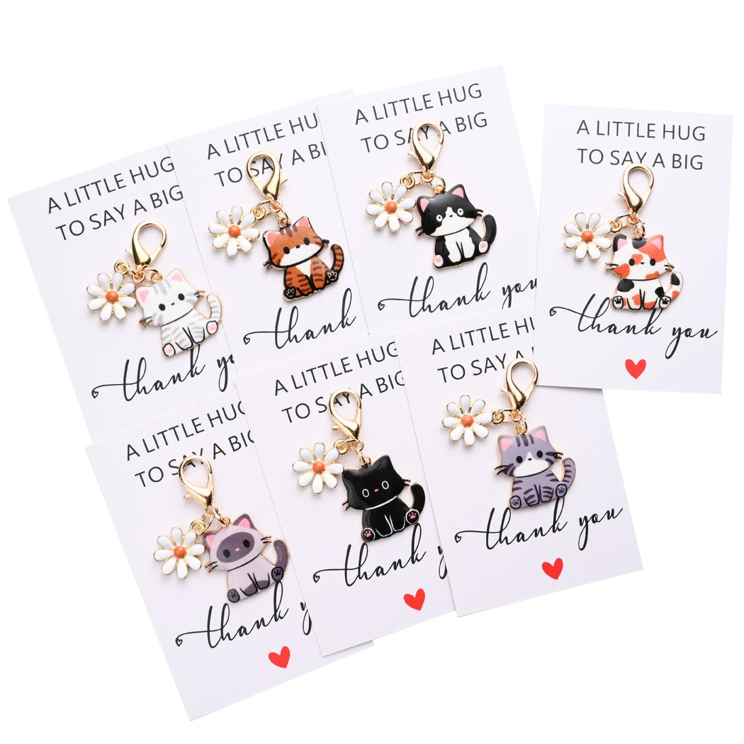 Taphug - Pocket Hug Daisy Cat Charm Keychain
