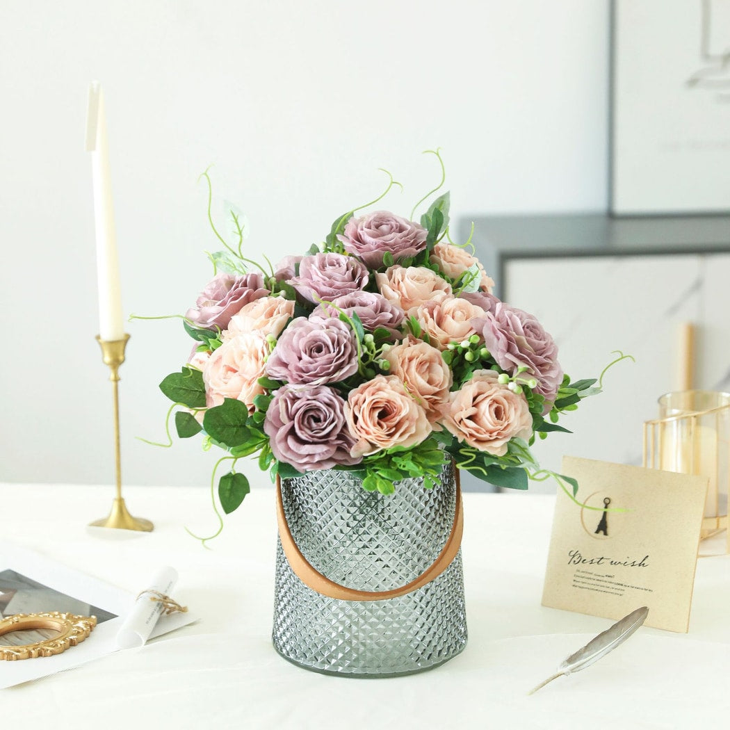 Roselle - Party Accent Artificial Rose Bouquet