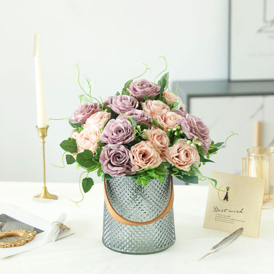 Roselle - Party Accent Artificial Rose Bouquet