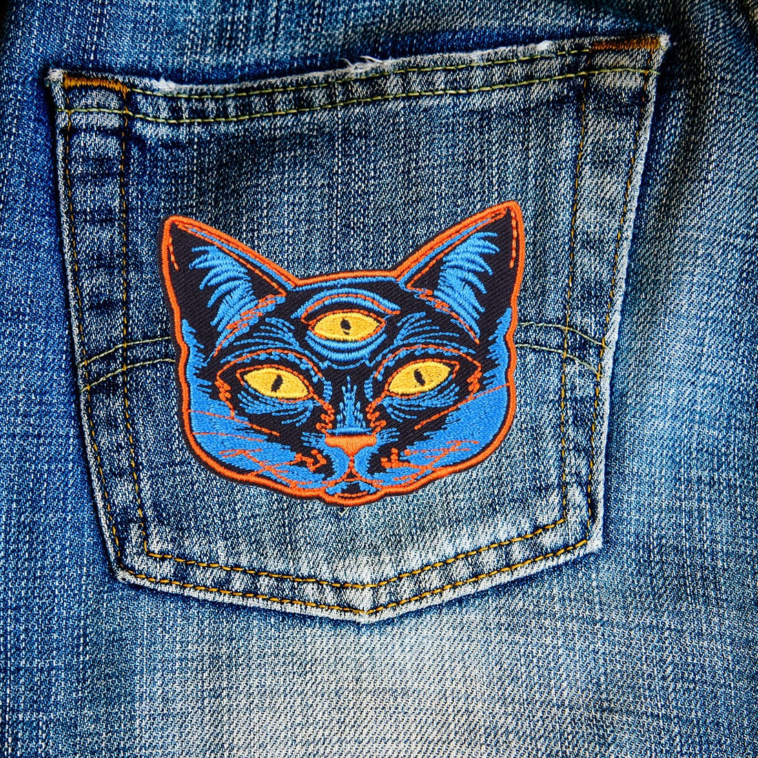 Pikkle | Third Eye Cat Iron-On Patch