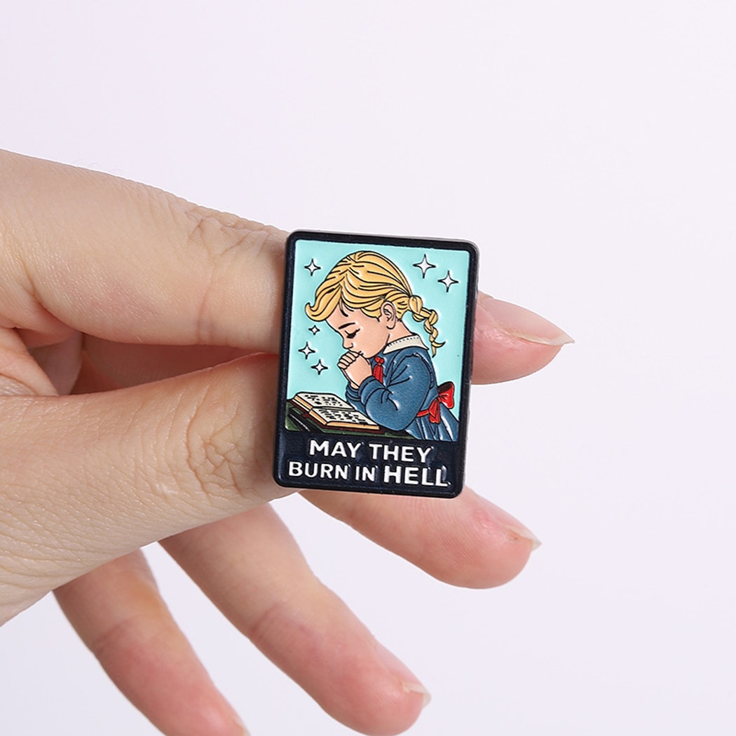 Pinori - Geometric Framed Graphic Character Pin