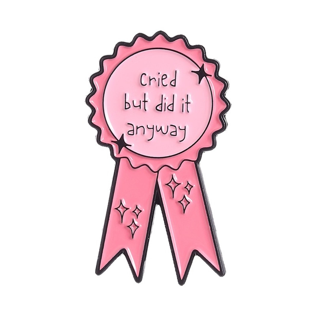 Pinori - Motivational Quote Medal Style Pin