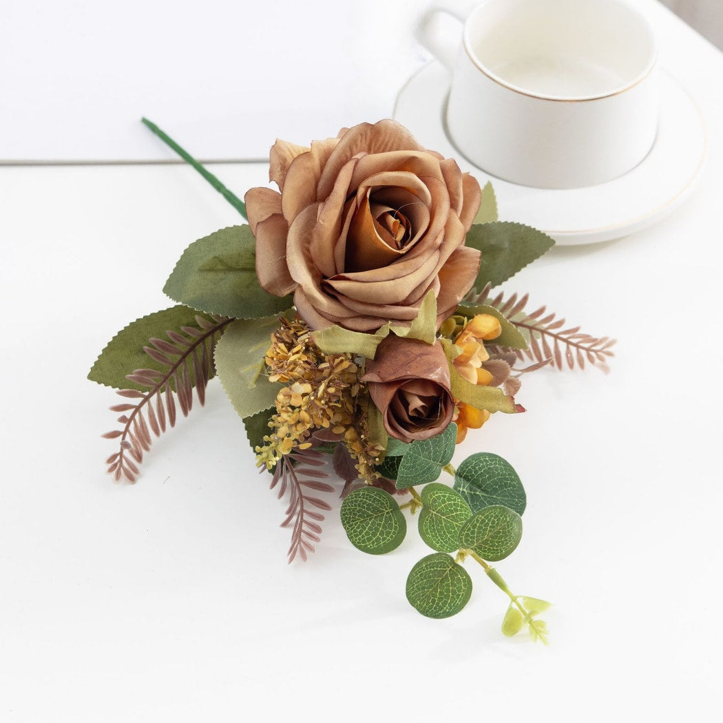 Roselle - Antique Layered Rose Artificial Flowers