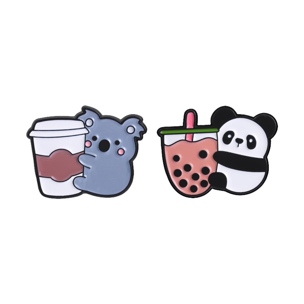 Pinori - Cute Animal Drink Motif Decorative Pin