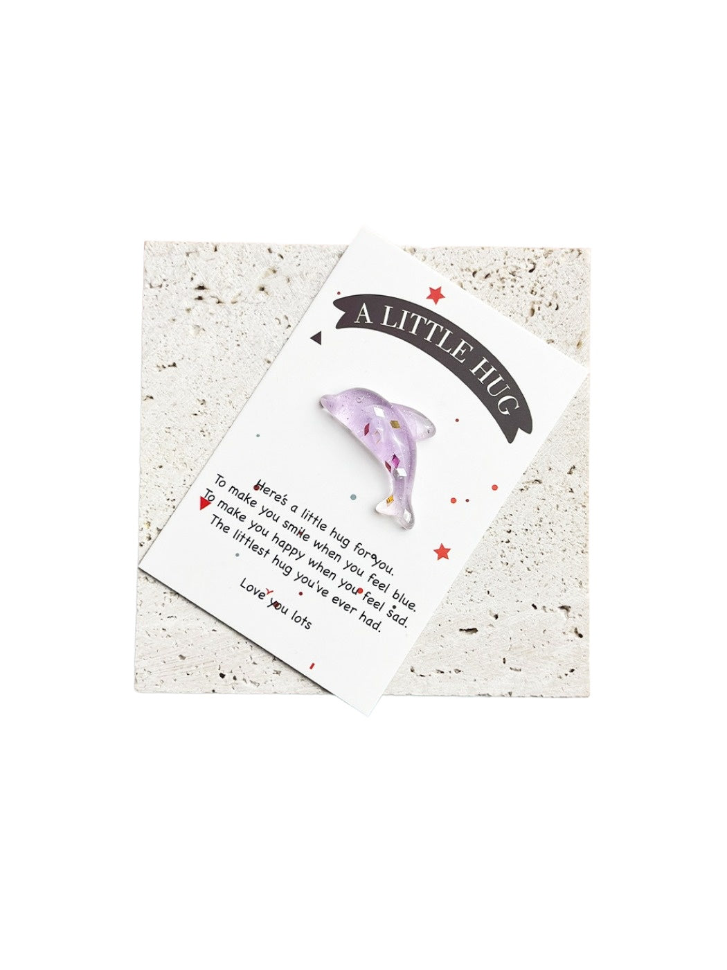Taphug - Pocket Hug Inspirational Dolphin pocket hug card and keepsake token view 8
