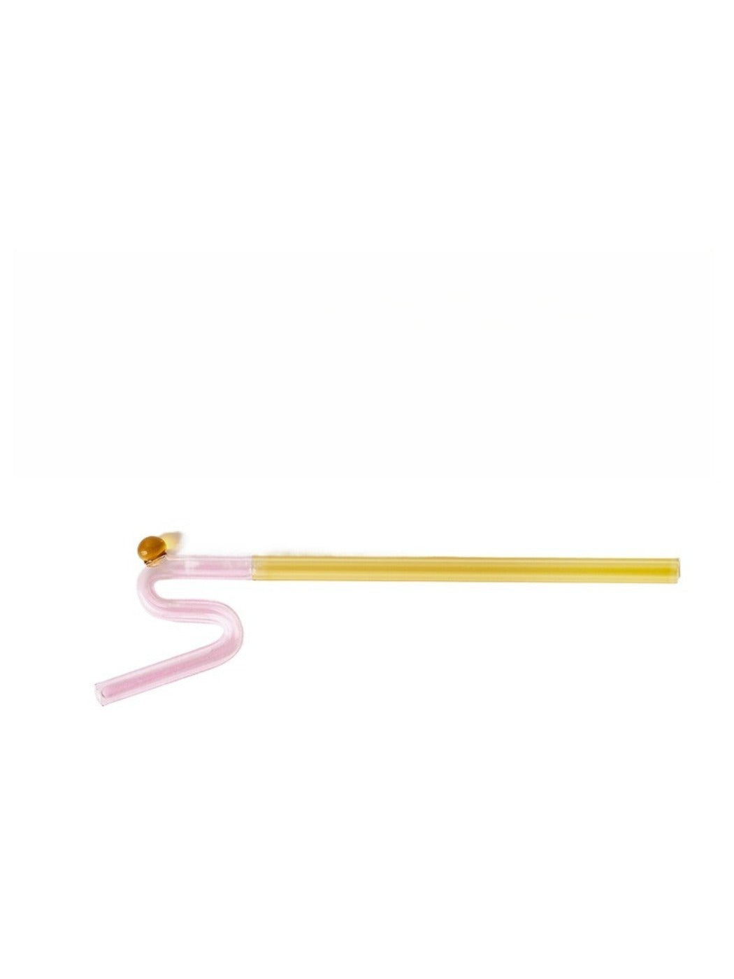 Top view of Thimara colorful glass straws neatly arranged in a gift box
