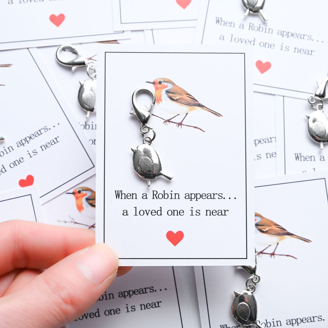 Taphug - Pocket Hug Robin Quote Keychain
