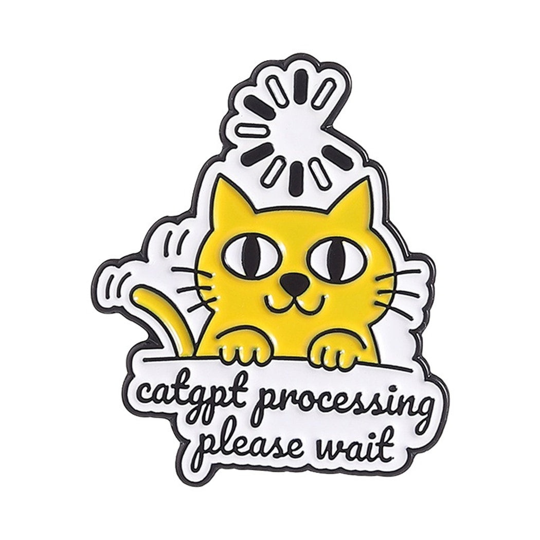 Pinori - Simple Cartoon Animal Accent Cat Brooch