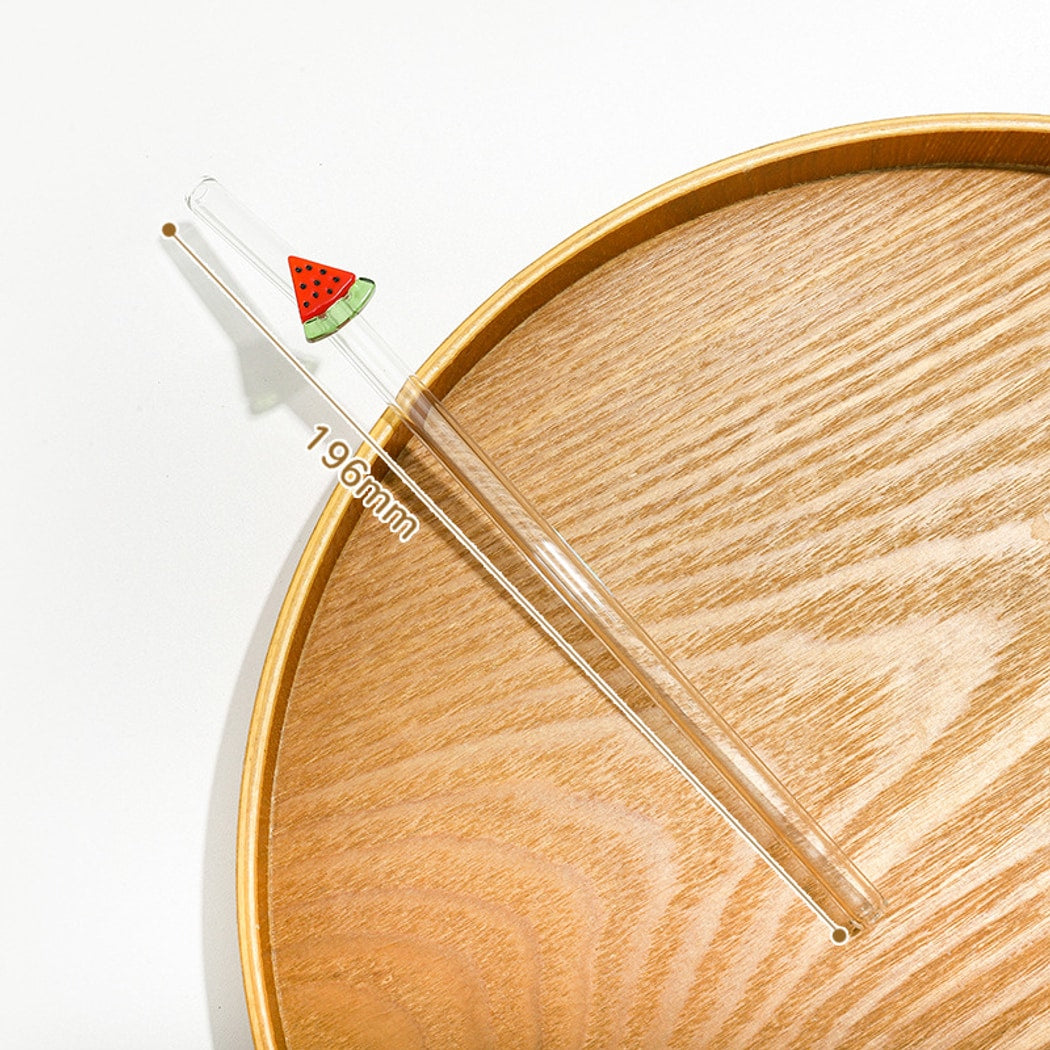 Glasira - Cute Fruits and Vegetables Decoration Straw