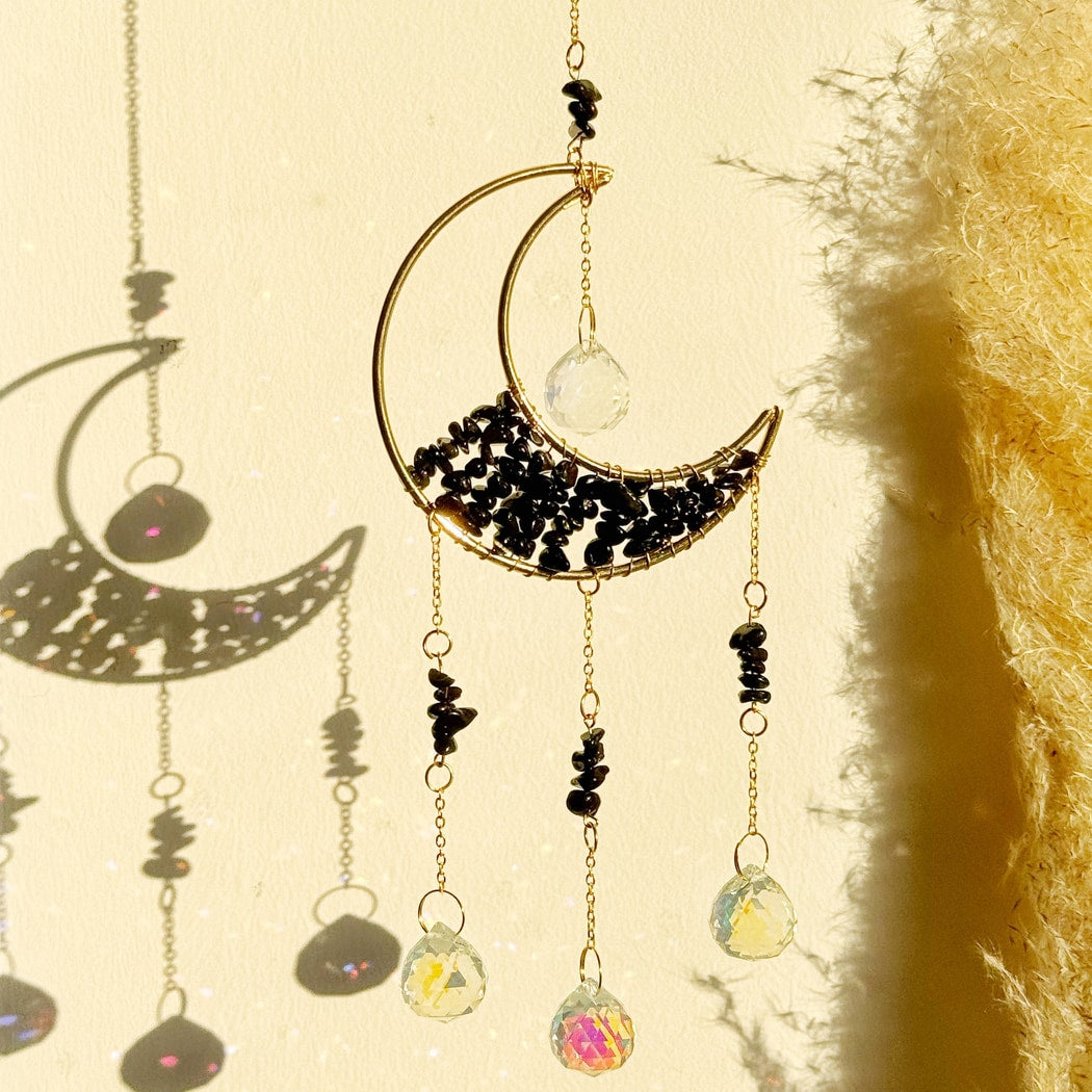 Somnira - Dreamy Moon Shaped Decorative Wind Chimes