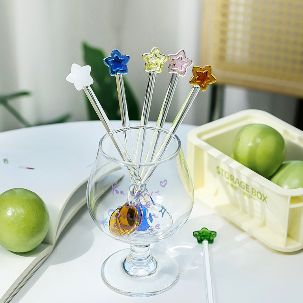 Glasira - Cute Star Top Long Handle Spoon