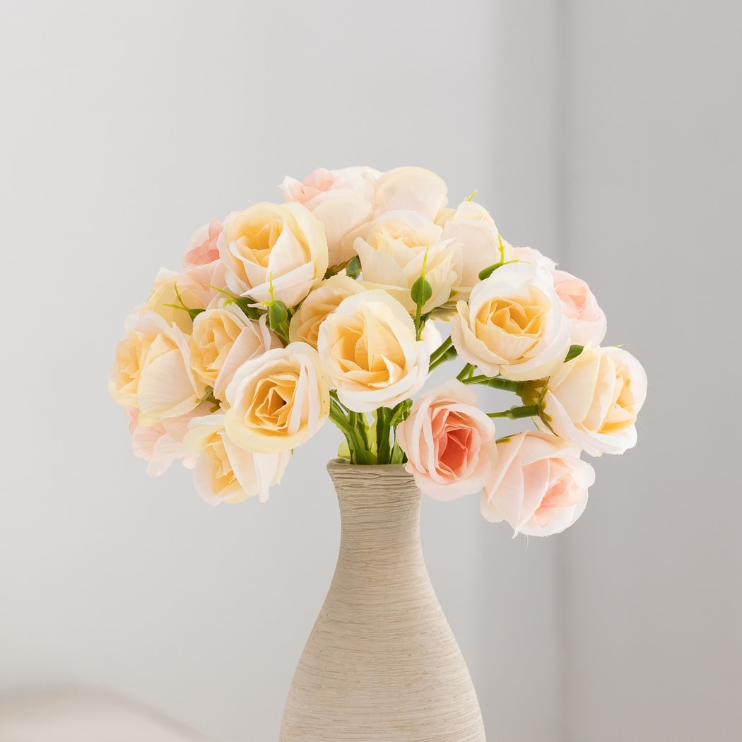 Roselle - Pastel-toned Rose Artificial Flowers Bouquet