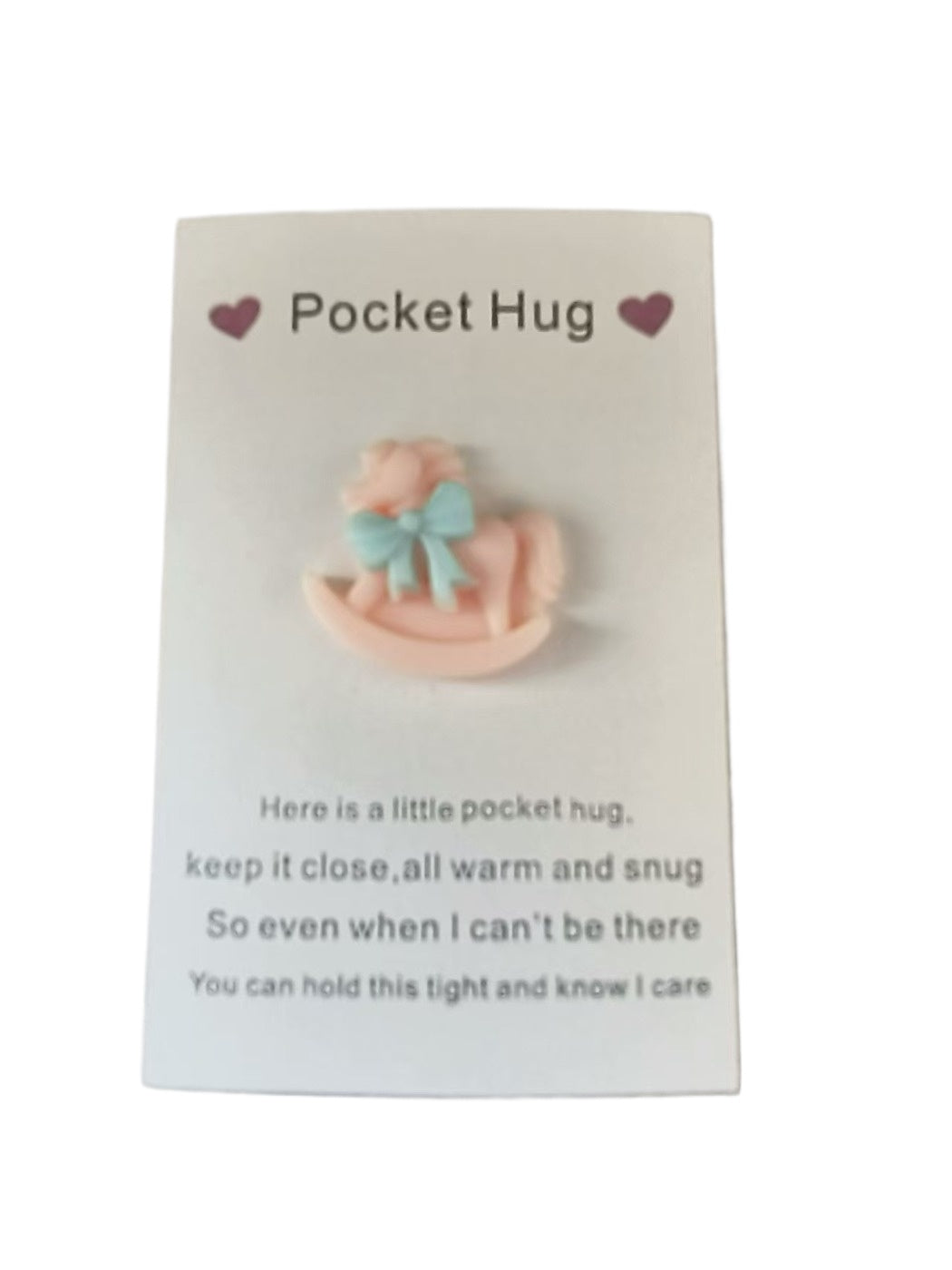 Taphug - Pocket Hug Horse Love Token Gift pocket hug card and keepsake token view 7