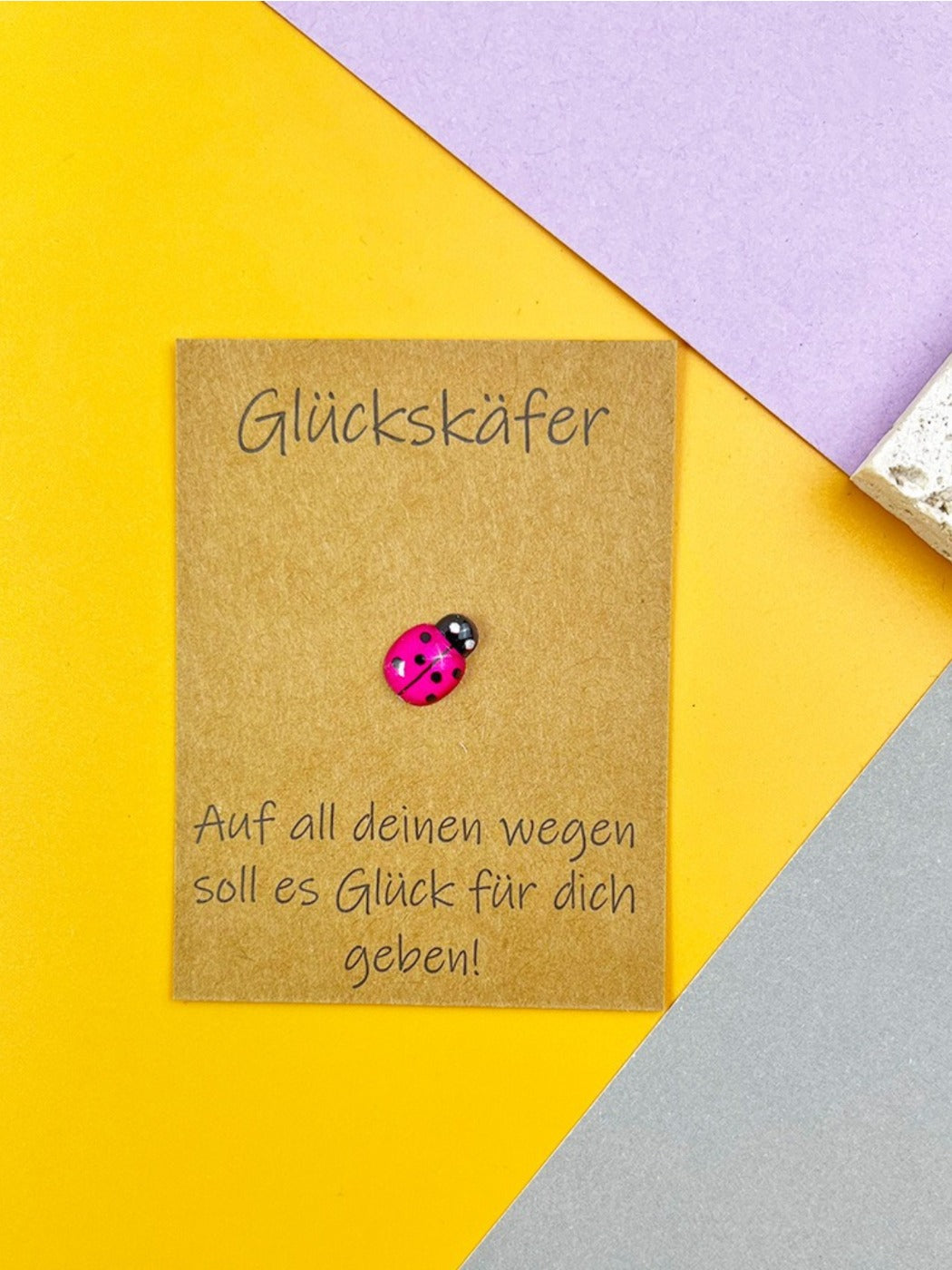 Taphug - Pocket Hug German Blessing Lucky Ladybug pocket hug card and keepsake token view 15