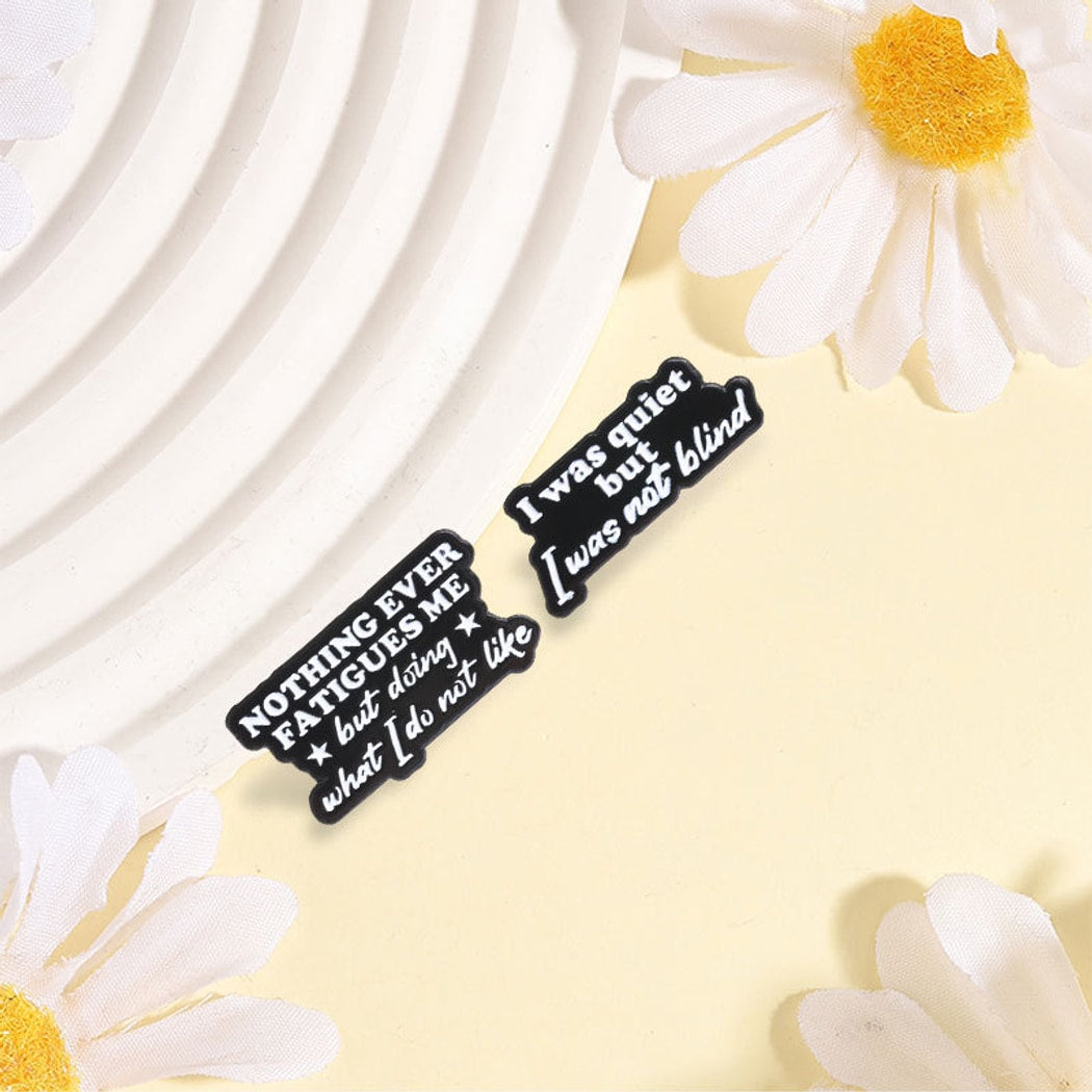 Pinori - Bold Quote Letter Decorative Pin