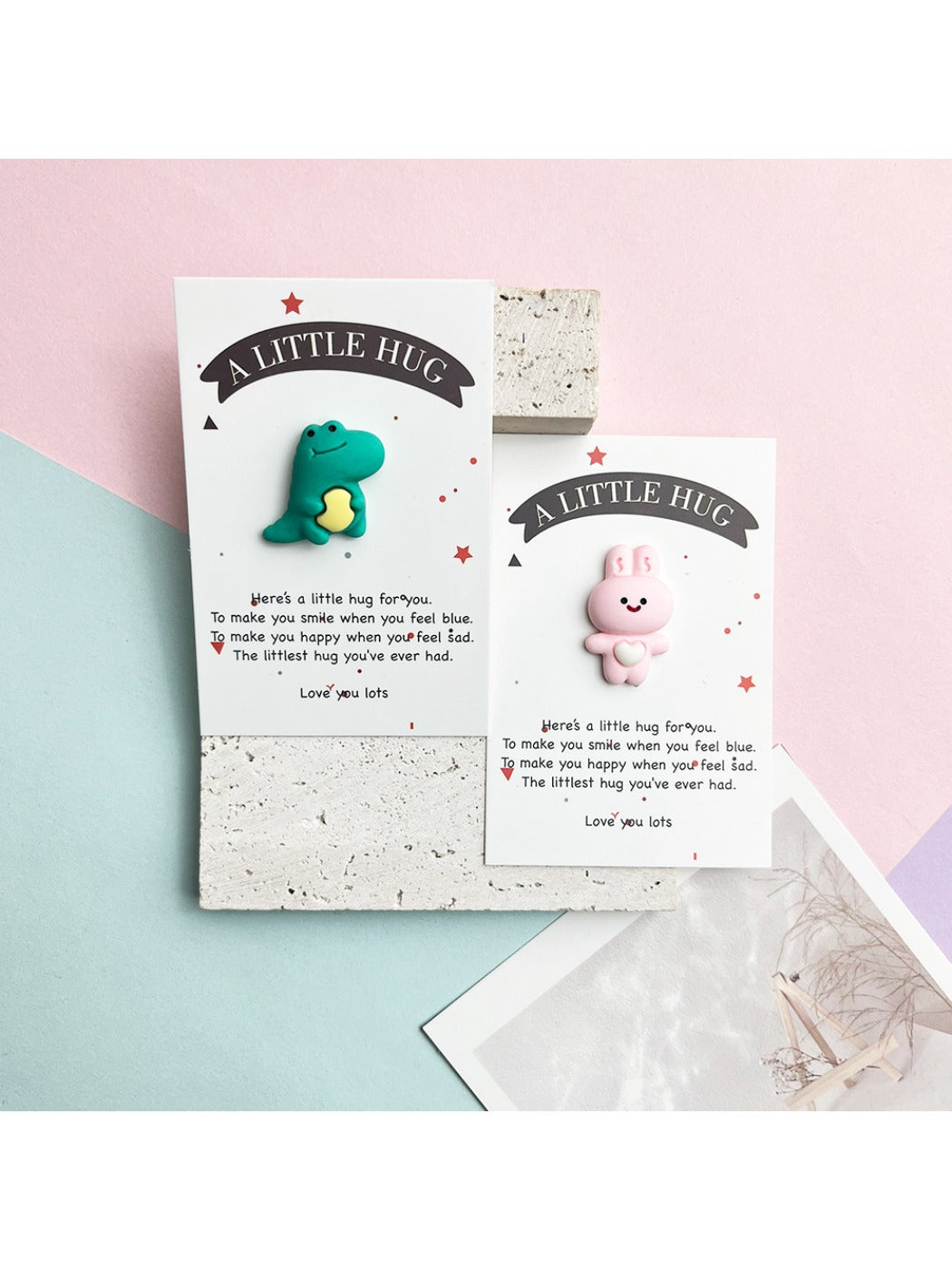 Taphug - Pocket Hug Adorable Animal pocket hug card and keepsake token view 4