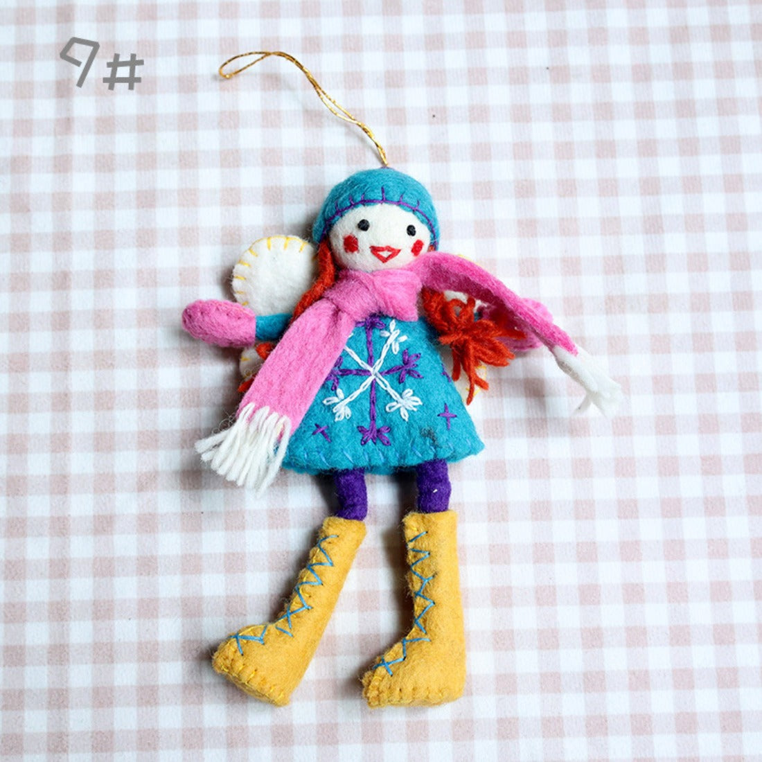 Handcrafted Wool Felt Angel Doll